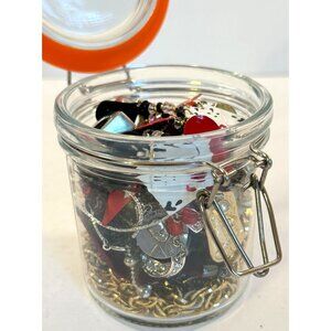 Mystery Jewelry Jar Glass Vintage to Modern Wearable Mixed Lot
